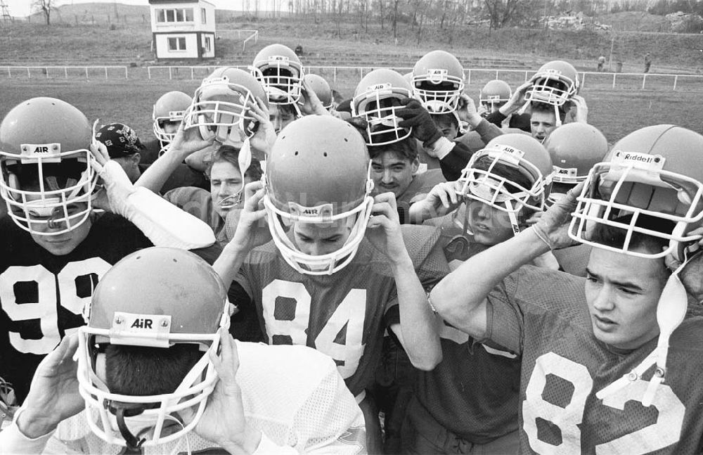 : American Football-Mannschaft in Neubrandenburg 21.03.1993