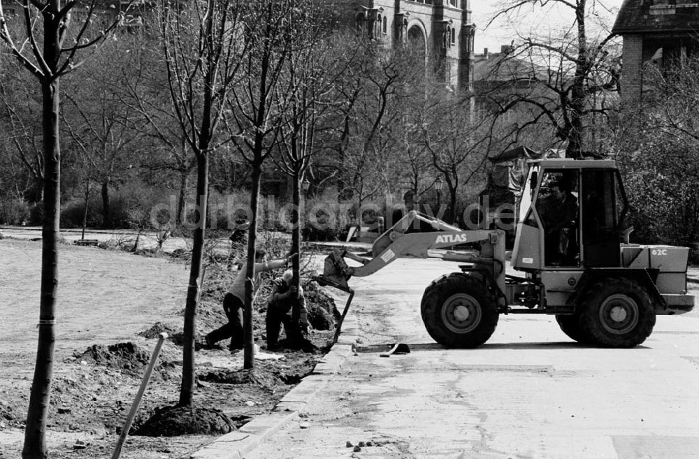 DDR-Fotoarchiv: - Baumpflanzaktion im Grenzstreifen Umschlagnummer: 7346