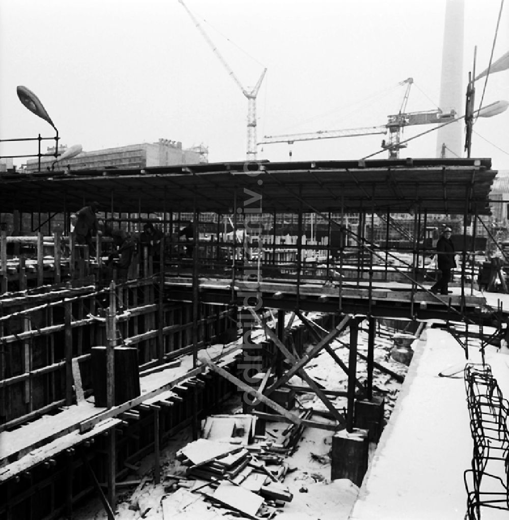 DDR-Fotoarchiv: Berlin - Baustelle am Alexanderplatz