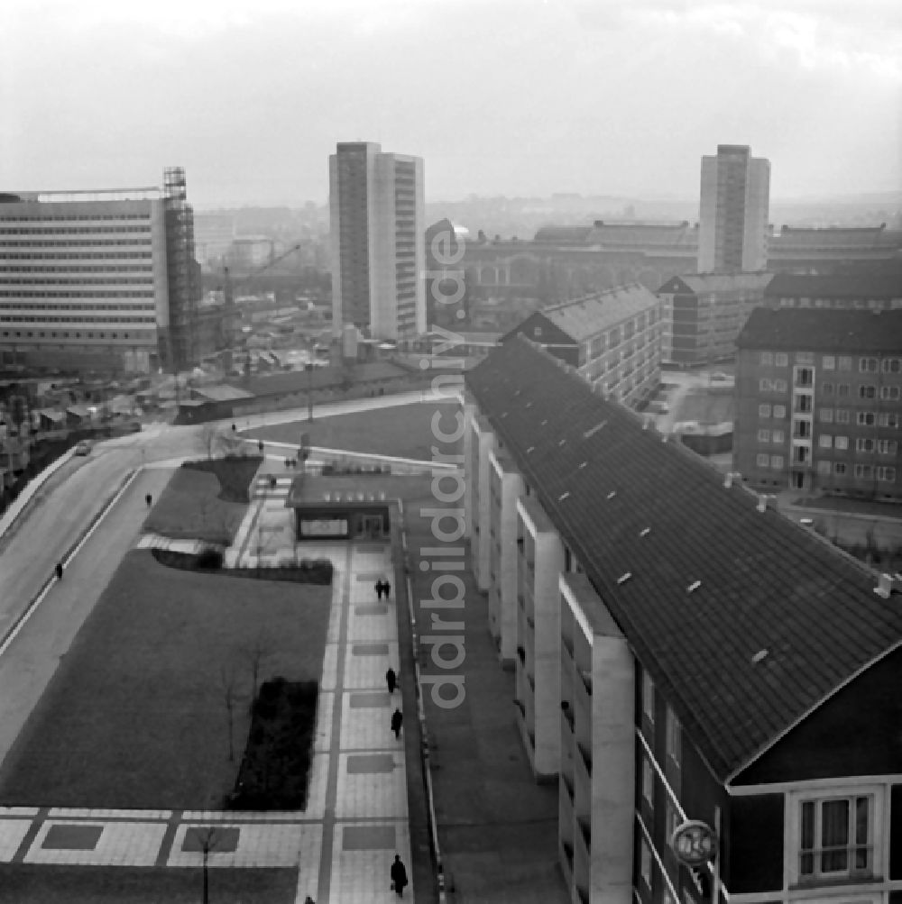 Dresden: Baustelle Prager Straße in Dresden