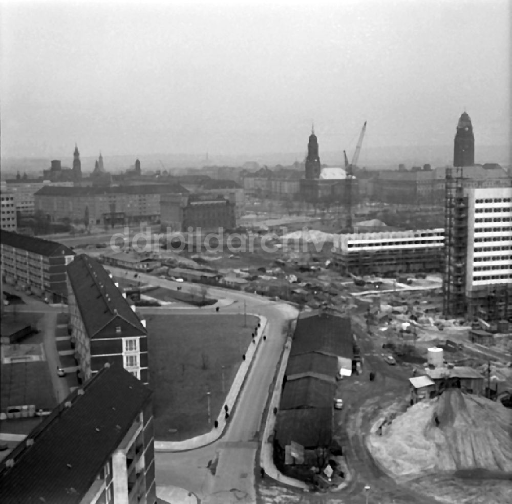 Dresden: Baustelle Prager Straße in Dresden