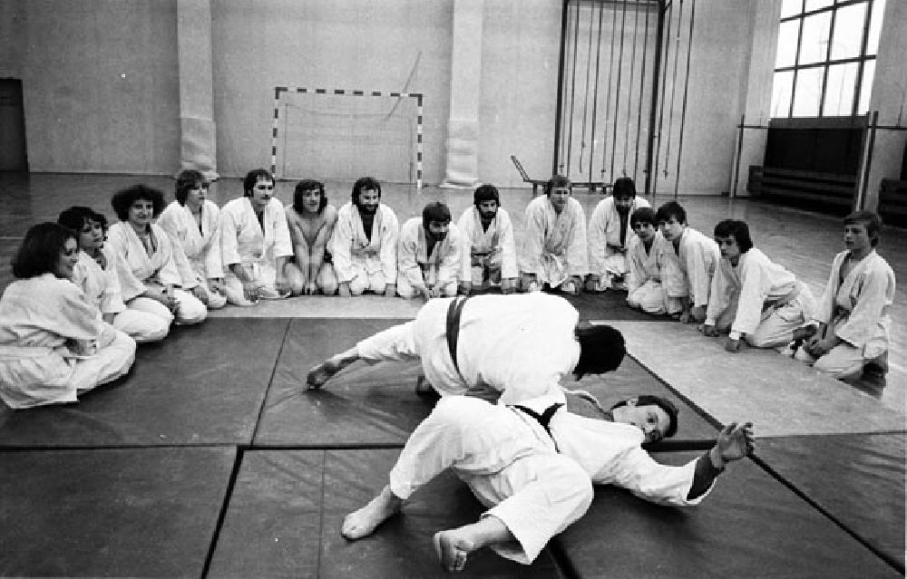 Berlin: 20.04.79 Berlin BSG-WBK-Sektion Judo beim Training Foto: Bonitz Nr.: 375