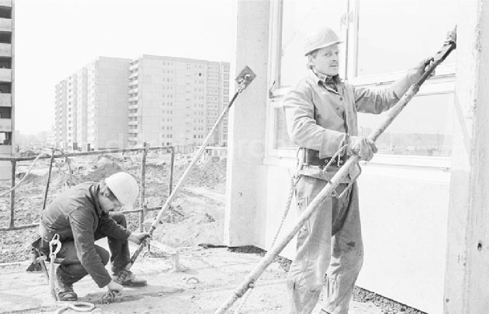 DDR-Bildarchiv: Berlin - Hohenschönhausen - Berlin Hohenschönhausen - Großbaustelle Foto: Lenke Nr.: 514