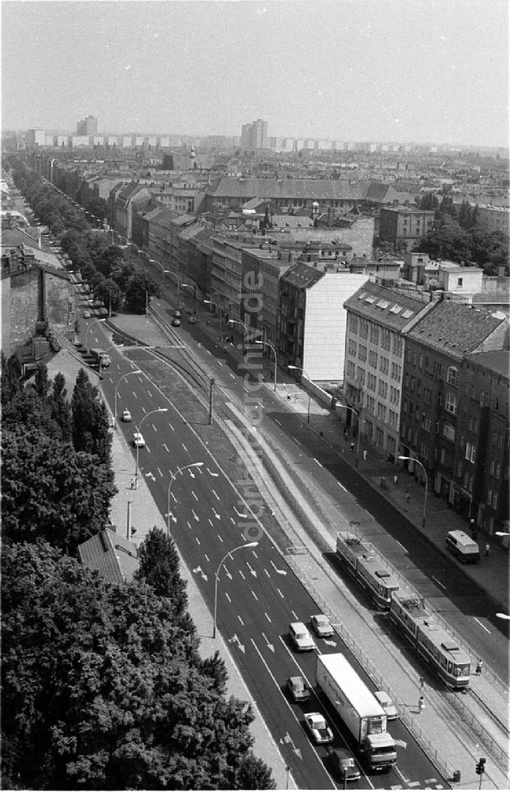 DDR-Fotoarchiv: Berlin - Berlin Kreuzung Greifswalder Friedrichshain Foto: Bonitz Nr.: 633