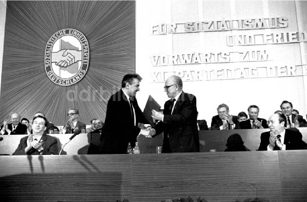 Potsdam: 16.02.1986 Bezirksdelegiertenkonferenz in Potsdam mit Horst Lind