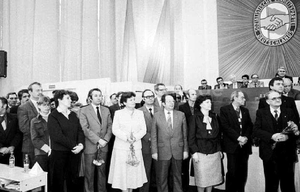 Potsdam: 16.02.1986 Bezirksdelegiertenkonferenz in Potsdam mit Horst Lind