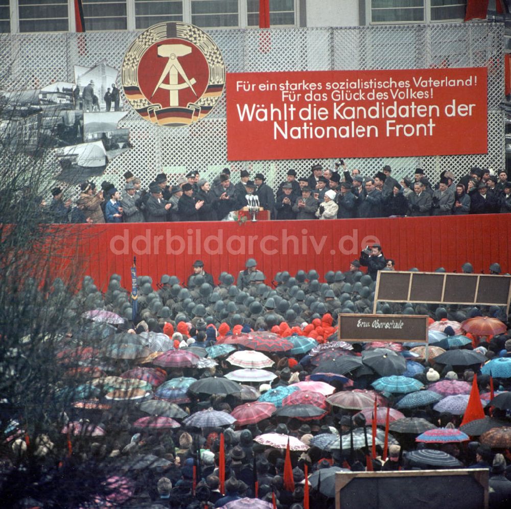 DDR-Bildarchiv: Suhl - DDR - Kundgebung mit Walter Ulbricht 1970