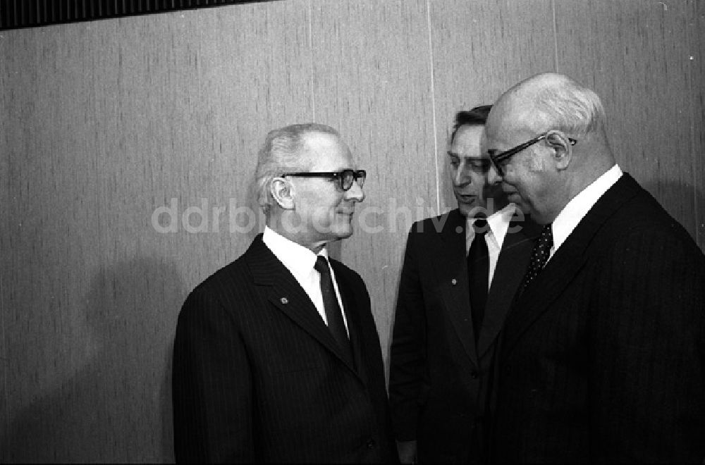 Berlin: Empfang von Erich Honecker