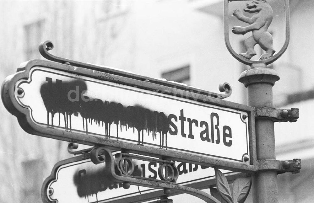 DDR-Fotoarchiv: Berlin - Husemannstraße in Berlin-Prenzlauerberg 16.02.1993