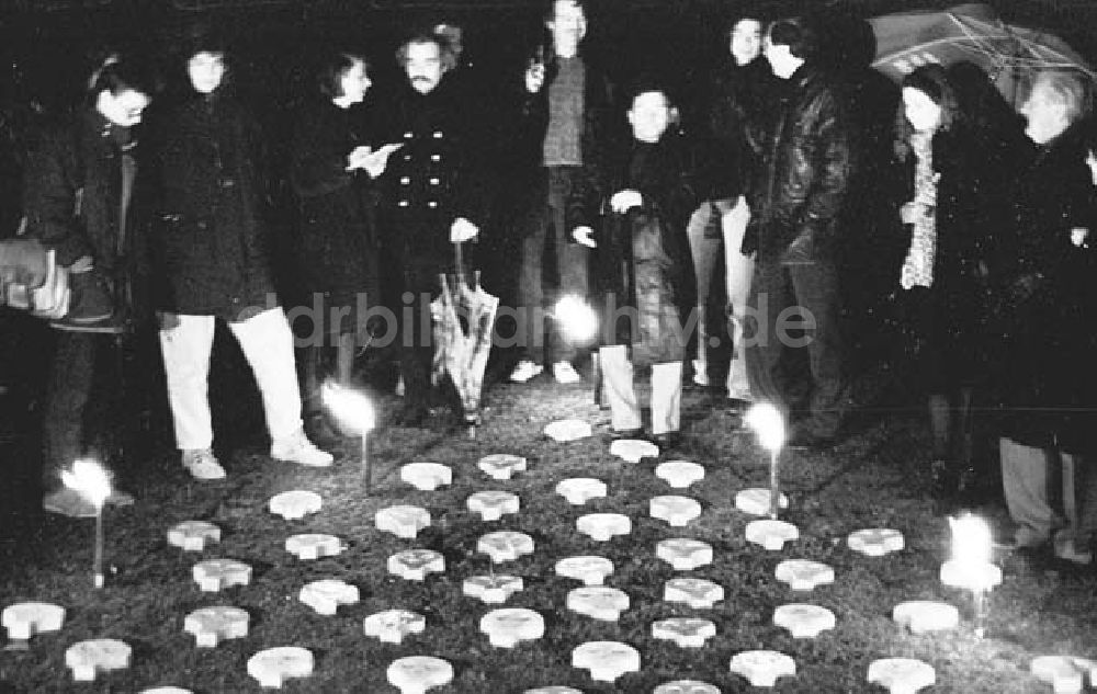 Berlin: Killing Field Memorial - im Tiergarten 07.01.1993