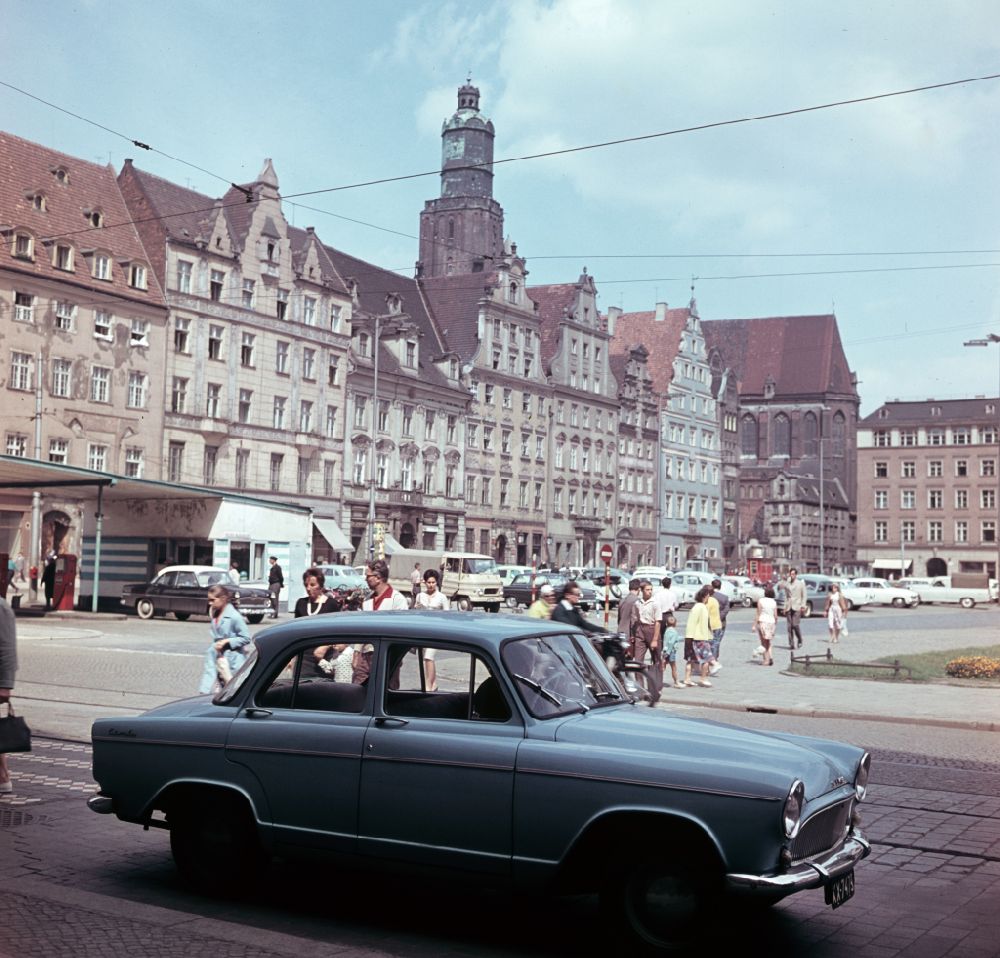 DDR-Fotoarchiv: Wroclaw - Breslau - Marktplatz in Wroclaw - Breslau in Polen