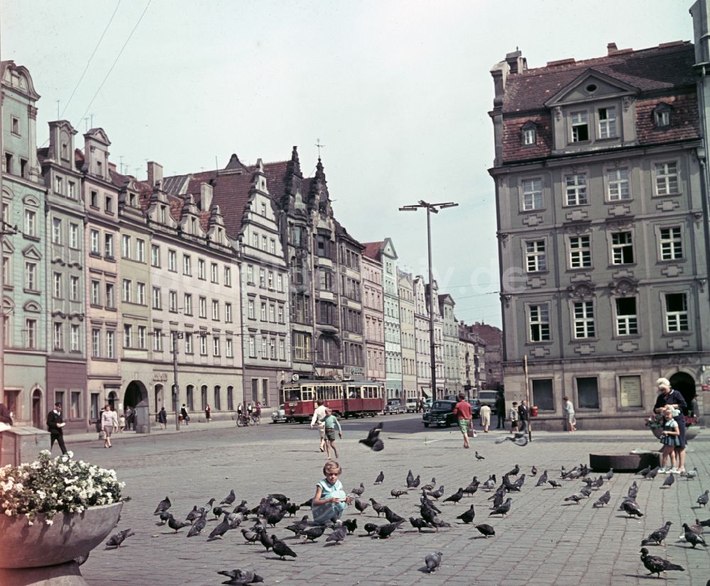 DDR-Bildarchiv: Wroclaw - Breslau - Marktplatz in Wroclaw - Breslau in Polen