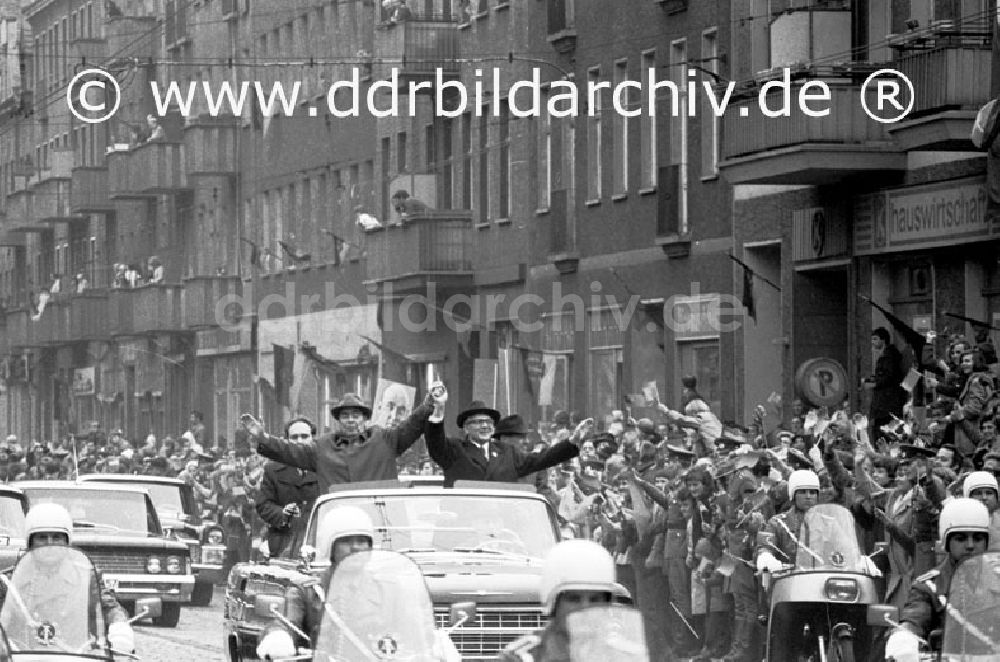 Berlin: 05.Oktober 1974 Musikparade in Berlin.