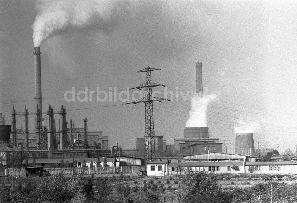 Schkopau: Produktionsstätte des VEB Chemische Werke Buna Schkopau in Schkopau in der DDR