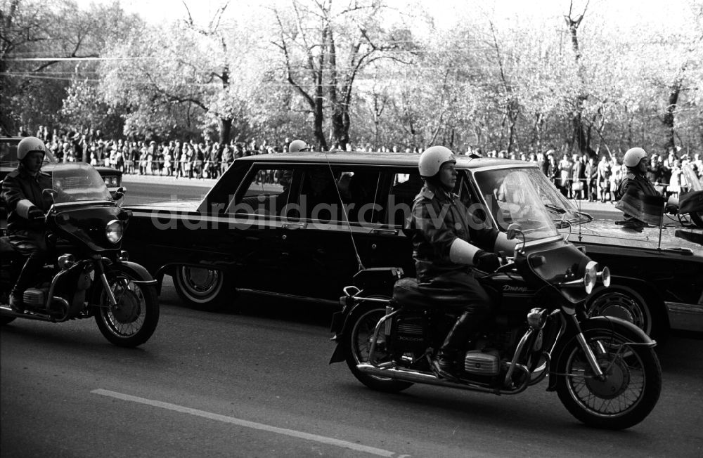 Moskva - Moskau: Staatsakt und Empfang Erich Honeckers und der Regierungsdelegation der DDR in Moskva - Moskau in Russland