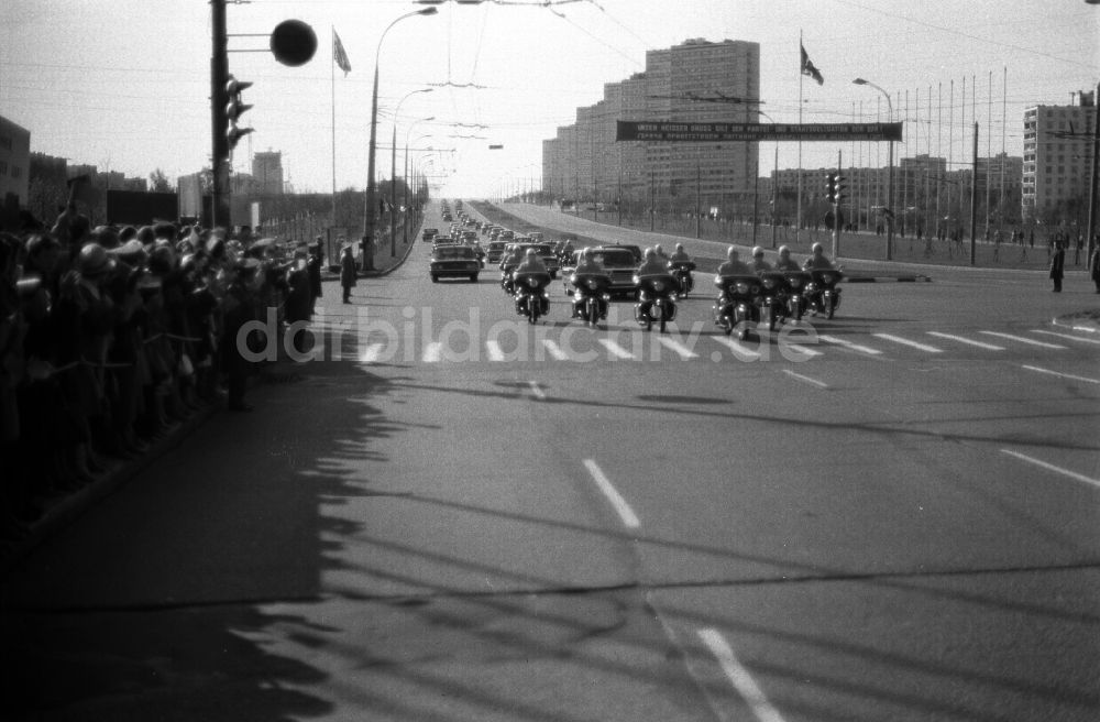 DDR-Fotoarchiv: Moskva - Moskau - Staatsakt und Empfang Erich Honeckers und der Regierungsdelegation der DDR in Moskva - Moskau in Russland