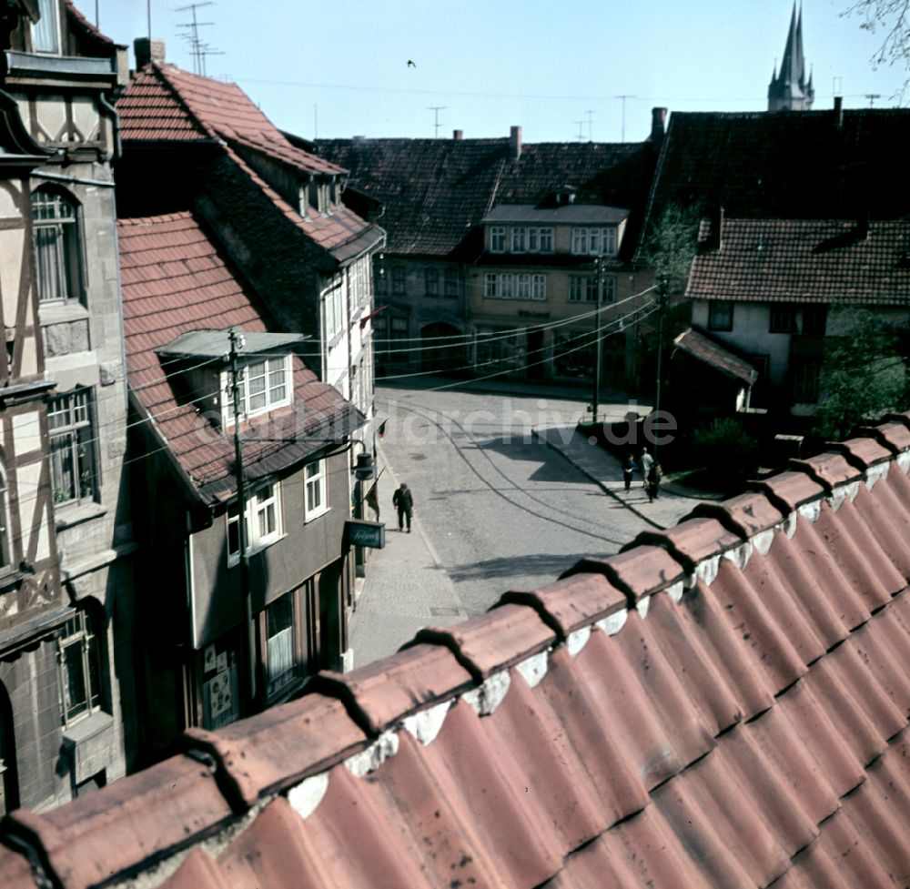 Mühlhausen: Straßenansicht in Mühlhausen in der DDR