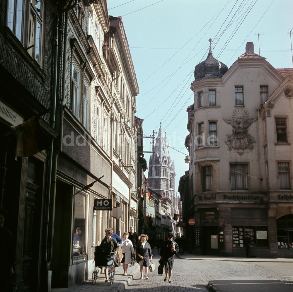 DDR-Bildarchiv: Mühlhausen - Straßenansicht in Mühlhausen in der DDR