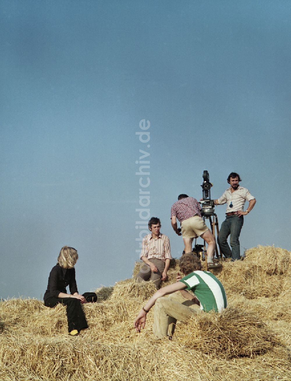 DDR-Fotoarchiv: Crostwitz - Szenenbild Porträt eines Mittelpunktes in Crostwitz in der DDR