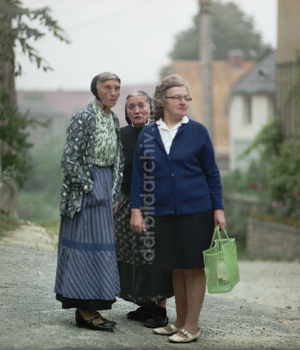 DDR-Bildarchiv: Räckelwitz - Szenenbild Porträt eines Mittelpunktes in Räckelwitz in der DDR