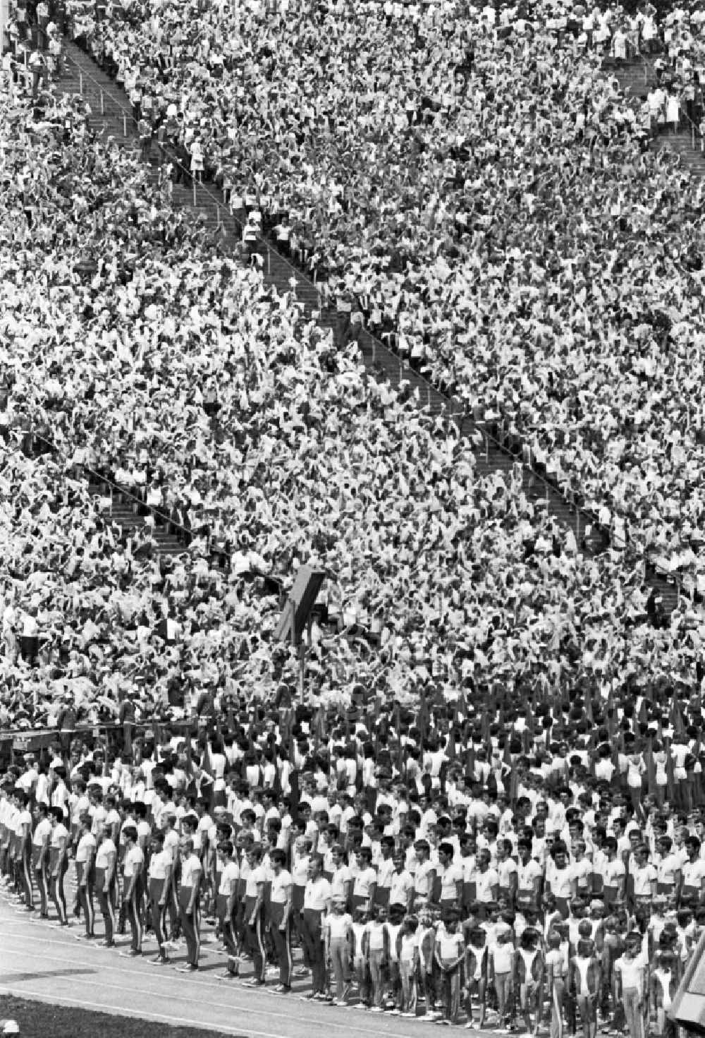 DDR-Fotoarchiv: Leipzig - Turn- und Sportfest Spartakiade in Leipzig in Sachsen in der DDR