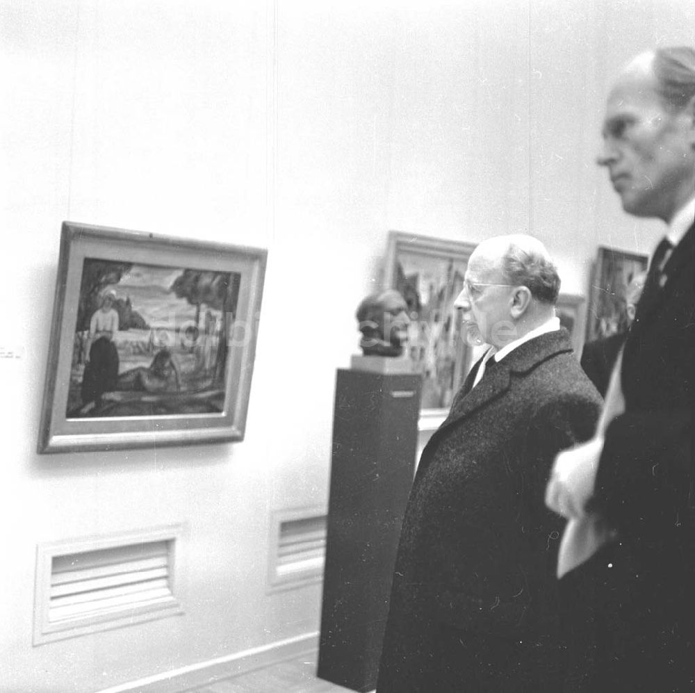 DDR-Bildarchiv: Dresden - Walter Ulbricht beim Besuch der Galerie Neue Meister in Dresden