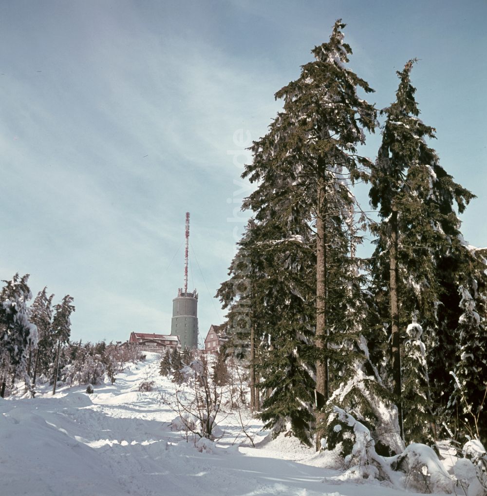 DDR-Fotoarchiv: Bad Tabarz - Winterlandschaft am Großen Inselsberg in Bad Tabarz in der DDR