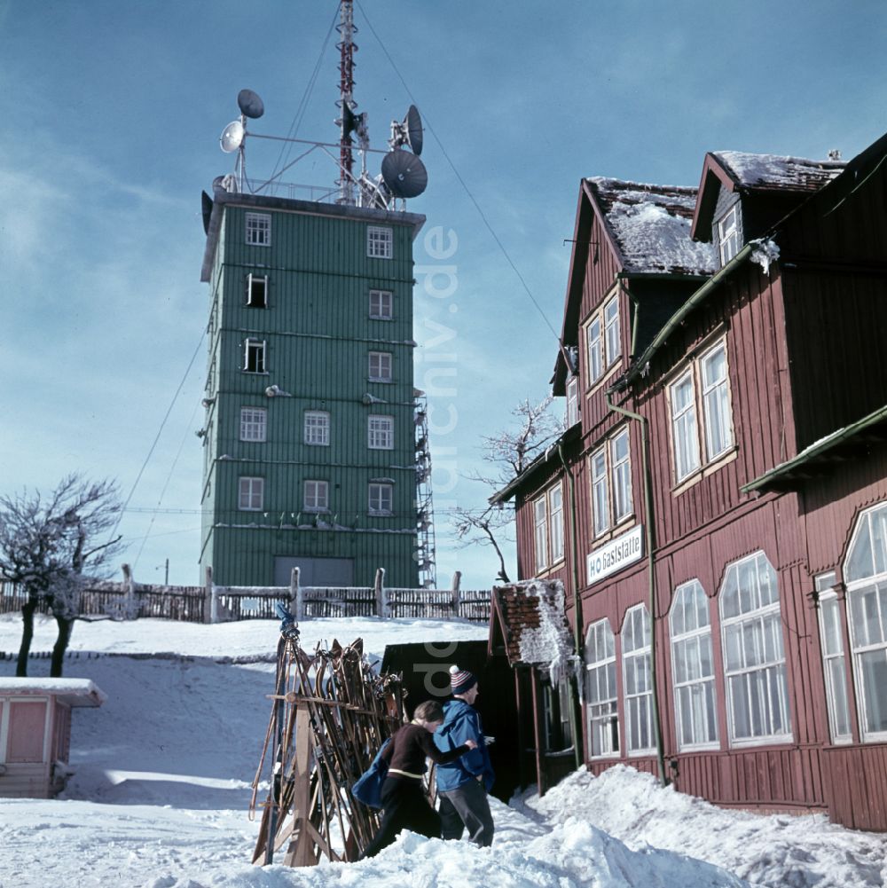 DDR-Bildarchiv: Bad Tabarz - Winterlandschaft am Großen Inselsberg in Bad Tabarz in der DDR