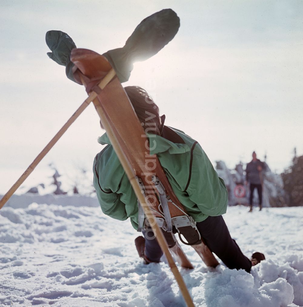 DDR-Bildarchiv: Bad Tabarz - Winterlandschaft am Großen Inselsberg in Bad Tabarz in der DDR